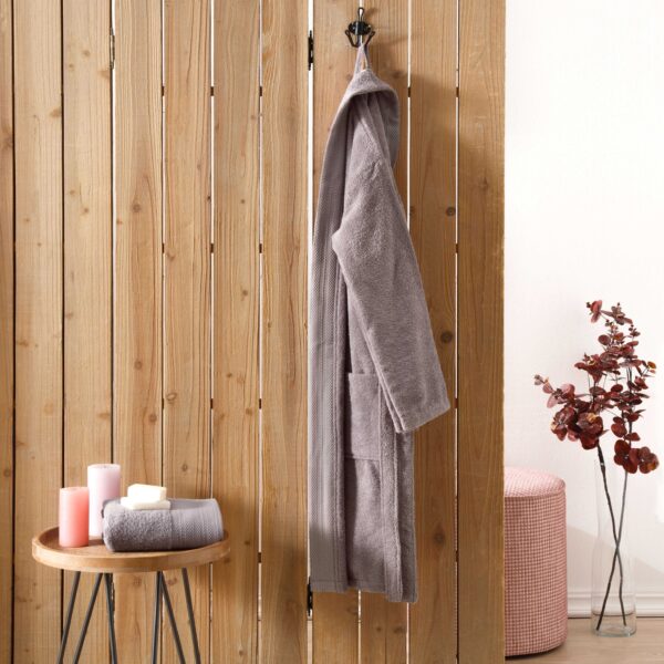 Taç Daily Plum Bathrobe Set